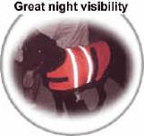 Reflective vests keep your dog visible and safe